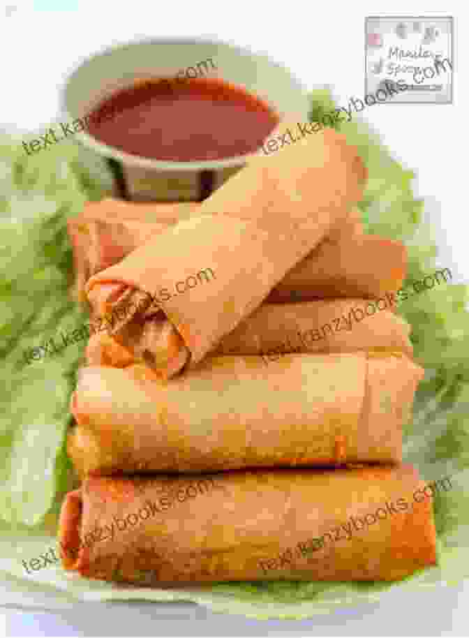 A Golden Brown Image Of Lumpia, Filipino Spring Rolls Filled With Savory Ingredients Pulutan Filipino Bar Bites Appetizers And Street Eats: (Filipino Cookbook With Over 60 Easy To Make Recipes)