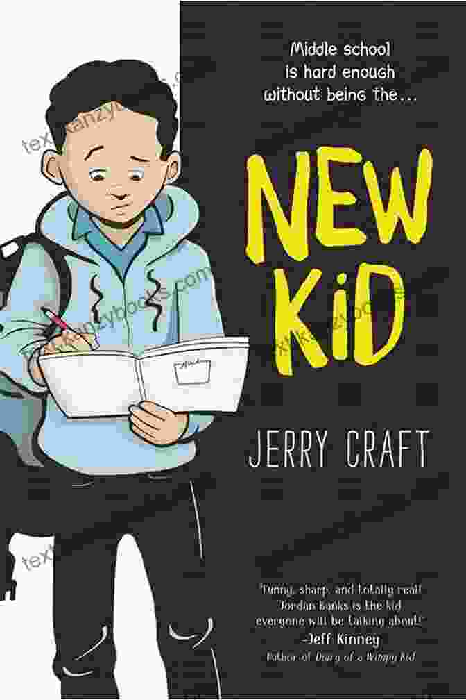 Cover Of The Book 'The New Kid Along For The Ride', Featuring A Young Boy Riding A Bicycle With A Group Of Friends The New Kid 4: Along For The Ride