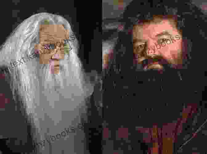 Dumbledore And Hagrid Standing Outside Hagrid's Diner Shack, Their Faces Illuminated By The Setting Sun Hagrid S Diner Shack: Magical Recipes To Enjoy At Hogwarts