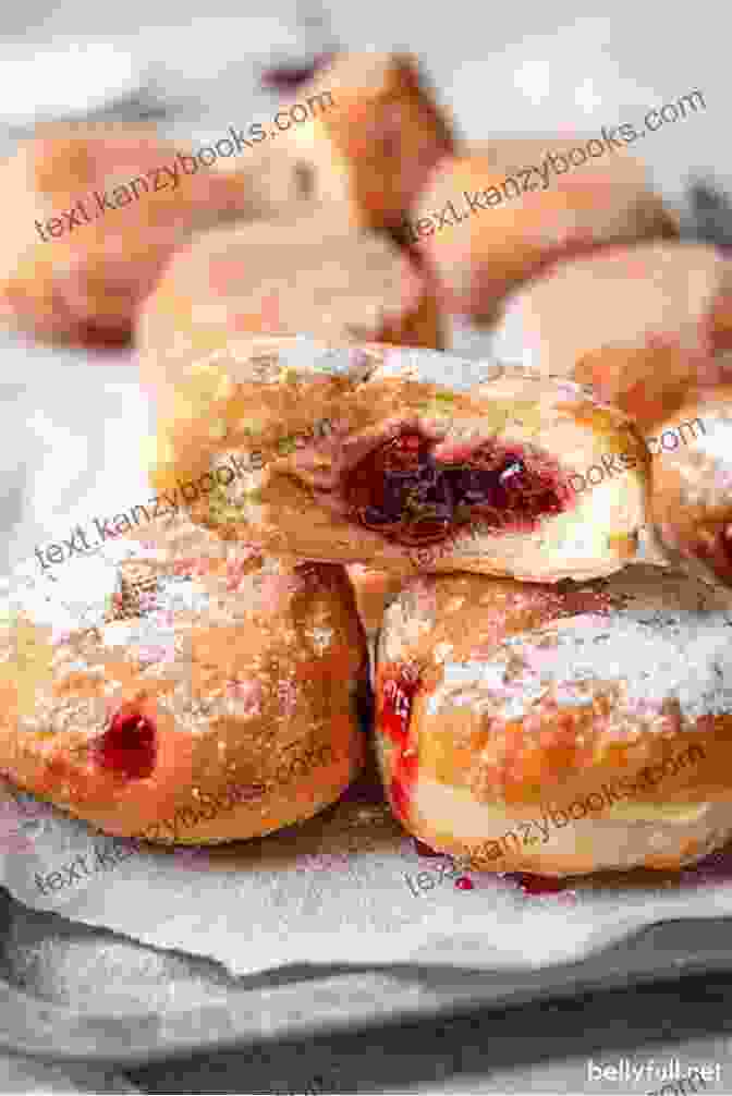 Fluffy And Inviting Sufganiyot, Dusted With Powdered Sugar, Ready To Be Savored Sufganiyot Latkes And More Hanukkah Traditional Foods: 20 Easy Delicious Israeli Recipes (Kosher Cookbooks 1)