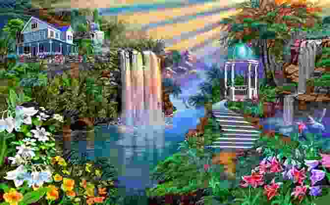 Gertie Standing In Front Of A Magical Waterfall In The Enchanted Garden Going Offbeet (Gertie In The Garden 2)