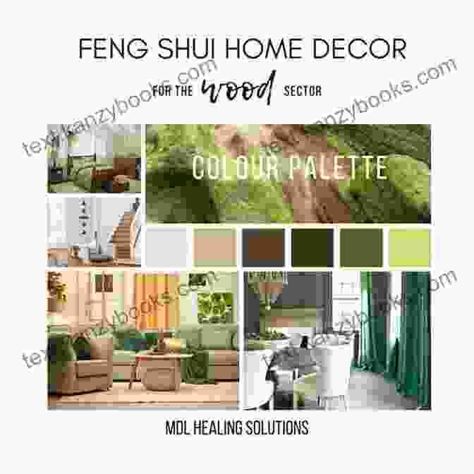 Image Representing The Wood Element In Feng Shui, Featuring The Color Green And The Symbol Of A Plant. How To Create Great Feng Shui In Your House: Amazing Decor