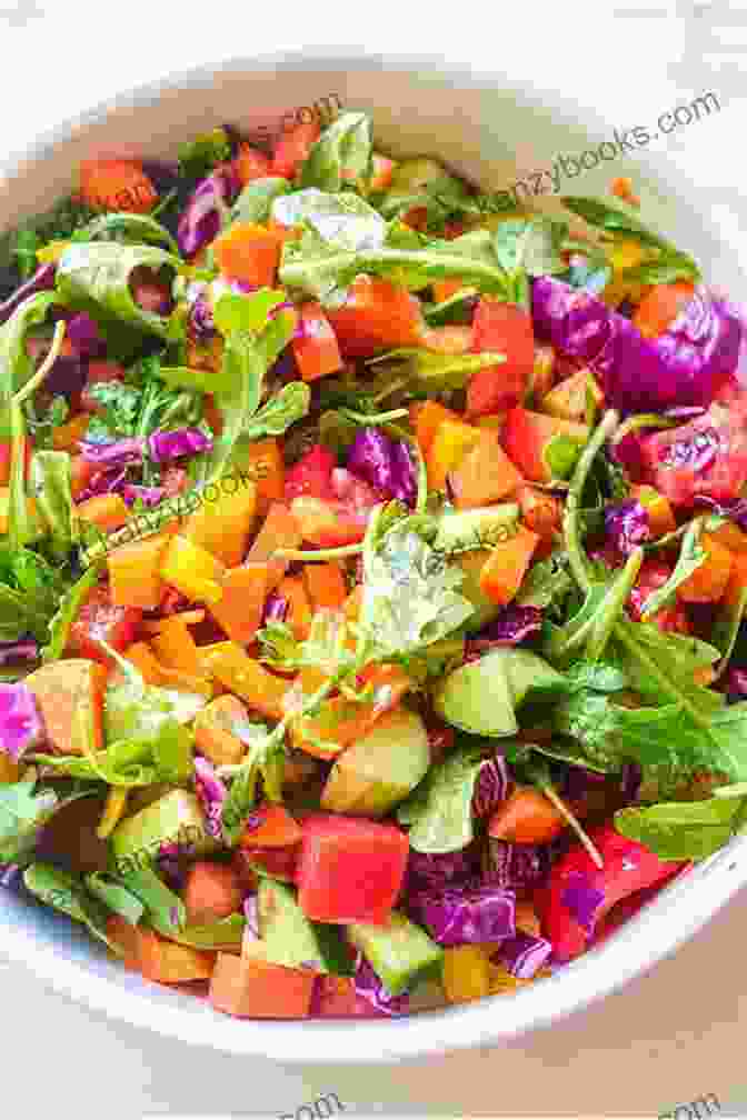 Vibrant And Colorful Vegetarian Salad 30 Day Green Diet: Vegetarian Salad